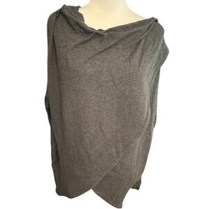 Athleta Dark Gray Long Sleeve Pull Over with Hood Small
